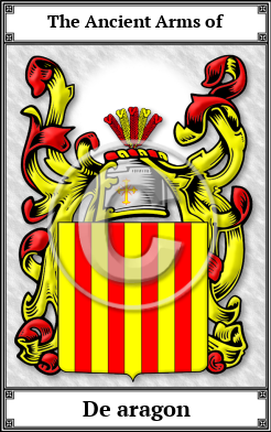 De aragon Family Crest Download (JPG)  Book Plated - 150 DPI
